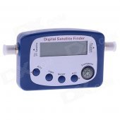 SF-9505A Digital Satellite Finder / Signal Receiver w/ Compass - Blue