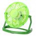 LZZ-111 360 Degree Rotate Mini 4-Blade 1-Mode USB2.0 Fan - Green + White (DC 5V / 110cm) LZZ-111 360 Degree Rotate Mini 4-Blade 1-Mode USB2.0 Fan - Green + White (DC 5V / 110cm)