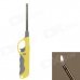 Adjustable Orange Flame Gas Lighter w/ Long Mouth - Yellow + Gray Adjustable Orange Flame Gas Lighter w/ Long Mouth - Yellow + Gray