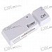 All-in-1 USB 2.0 Card Reader (White)