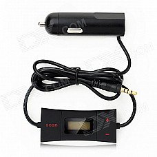 0.8" Screen 2-CH HiFi Automatic Search FM Transmitter - Black 0.8" Screen 2-CH HiFi Automatic Search FM Transmitter - Black