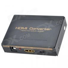 HDMI to HDMI DTS Audio Splitter Converter HDCP Decoder – Black HDMI to HDMI DTS Audio Splitter Converter HDCP Decoder – Black