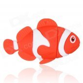 Cute Cartoon Fish Style USB 2.0 Flash Drive Disk - Red + White (8GB)