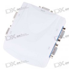 4-Port 250MHz VGA/SVGA/XGA/Multisync Video Splitter (White) 4-Port 250MHz VGA/SVGA/XGA/Multisync Video Splitter (White)