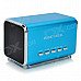 Portable Mini 3W USB 2.0 Speaker w/ MicroSD (TF) - Blue (Cable-50cm) Portable Mini 3W USB 2.0 Speaker w/ MicroSD (TF) - Blue (Cable-50cm)