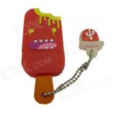 Ice Cream Style USB 2.0 Flash Drive Disk - Red + Multicolored (4GB)