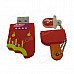 Ice Cream Style USB 2.0 Flash Drive Disk - Red + Multicolored (4GB)