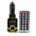 1.1" LCD Wireless FM Transmitting Car MP3 Player w/ TF / USB / SD + Remote Control - Golden + Black 1.1" LCD Wireless FM Transmitting Car MP3 Player w/ TF / USB / SD + Remote Control - Golden + Black
