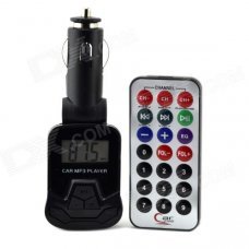 1.1" LCD Wireless FM Transmitting Car MP3 Player w/ TF / USB / SD + Remote Control - Black 1.1" LCD Wireless FM Transmitting Car MP3 Player w/ TF / USB / SD + Remote Control - Black