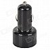 SJ-CAR-USB2 Dual-USB Car Cigarette Lighter Power Adapter w/ LED Voltage Display - Black SJ-CAR-USB2 Dual-USB Car Cigarette Lighter Power Adapter w/ LED Voltage Display - Black
