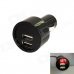 Kinrener UV02-B Car Voltage Monitor 3A Dual USB Car Cigarette Lighter Charger - Black (12~24V) Kinrener UV02-B Car Voltage Monitor 3A Dual USB Car Cigarette Lighter Charger - Black (12~24V)