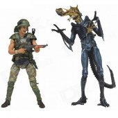 Geniune NECA Alien/ 7 inch Action Figure Series: Dwayne Hicks vs Blue Warrior (Completed) NE51396