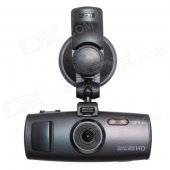 Ambarella A7 2.7" TFT CMOS Wide Angle Car DVR w/ GPS / Super HD 2304 x 1296 / Mini HDMI - Black