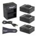 Kingma 3-Battery + Dual Charger for GoPro Hero 3 / 3+ / GoPro AHDBT-201 / 301 / 302 - Black Kingma 3-Battery + Dual Charger for GoPro Hero 3 / 3+ / GoPro AHDBT-201 / 301 / 302 - Black