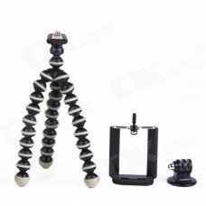 3-in-1 Mini Octopus Tripod for Digital Camera / Phone / GoPro Hero 1 / 2 / 3 / 3+ / SJ4000 - Grey 3-in-1 Mini Octopus Tripod for Digital Camera / Phone / GoPro Hero 1 / 2 / 3 / 3+ / SJ4000 - Grey
