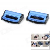 020 Universal Plastic Car Safety Belt Clips for Ford - Black + Blue (2 PCS)