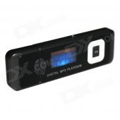 1.1" LCD MP3 Player w/ FM / TF slot - Black (4GB)