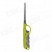 Adjustable Orange Flame Gas Lighter w/ Long Mouth - Green + Gray Adjustable Orange Flame Gas Lighter w/ Long Mouth - Green + Gray