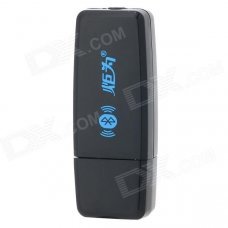 juwei J-002 USB 2.0 Wireless Bluetooth V2.1 Receiver - Black