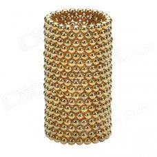 CHEERLINK XB-01 3mm DIY Magnet Balls / Neodymium Iron Educational Toys Set - Golden (432 PCS)