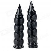 25mm Motorcycle Chrome Sharp Hand Grips for Harley - Black (2 PCS)