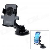 159-068 360 Degree Rotary Car Mobile Phone GPS Mount Holder - Black