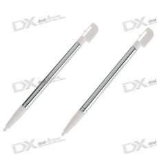 Retractable Metel Stylus for NDS Lite (White/2-Pack) Retractable Metel Stylus for NDS Lite (White/2-Pack)