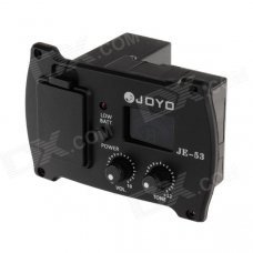 Joyo JE-53 New Guitar Preamp EQ Tuner Pickup Equalizer - Black (1 x 6F22) Joyo JE-53 New Guitar Preamp EQ Tuner Pickup Equalizer - Black (1 x 6F22)