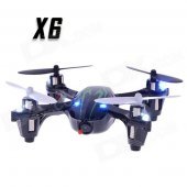 X6 2.4G 4-CH Remote Control Quadcopter w/ 0.3MP Camera / Light - Black + Green