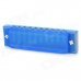 Swan SW1020-2 Aluminum + ABS 10-Hole C-Tune Harmonica - Blue + Silver + Multicolored Swan SW1020-2 Aluminum + ABS 10-Hole C-Tune Harmonica - Blue + Silver + Multicolored