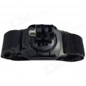TOZ TZ-GP155 Sport Camera Wristband Mount w/ 360 Degree Rotation for Gopro Hero 4/ 2 / 3 / 3+ - Black