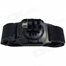 TOZ TZ-GP155 Sport Camera Wristband Mount w/ 360 Degree Rotation for Gopro Hero 4/ 2 / 3 / 3+ - Black
