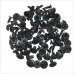 Car Fender Push in Type Plastic Rivets Fastener - Black (100 PCS)
