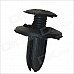 Car Fender Push in Type Plastic Rivets Fastener - Black (100 PCS)