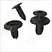 Car Fender Push in Type Plastic Rivets Fastener - Black (100 PCS)