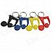 DEDO MG-60 Music Notes Styled PVC Key Chains -Blue + Black + Yellow + Red (4 PCS) DEDO MG-60 Music Notes Styled PVC Key Chains -Blue + Black + Yellow + Red (4 PCS)