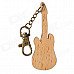 DEDO MG-56 Music Electric Guitar Keychain - Wood + Copper