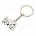 CAFF Cute Motorcycle Style Pendant Alloy Key Chain - Silver