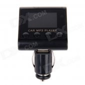 C&Q C&Q-816B 1.2" LED Screen Wireless FM Modulator Car MP3 Player w/ Remote Control - Black