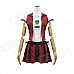 Y2056 Sexy School Uniform Suit - Red + White (Free Size) Y2056 Sexy School Uniform Suit - Red + White (Free Size)