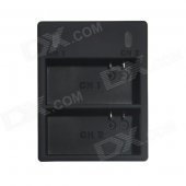 HighPro Super Mini Dual-Slot Battery Charger for GoPro Hero 3 / Hero 3+ - Black