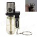 6594 Stylish Windproof Butane Jet Lighters w / Keychains - Black + Silver + Transparent 6594 Stylish Windproof Butane Jet Lighters w / Keychains - Black + Silver + Transparent