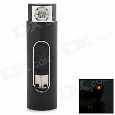 F2 Metal USB Rechargeable Electronic Cigarette Lighter - Black F2 Metal USB Rechargeable Electronic Cigarette Lighter - Black