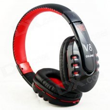 OVLANG V8 Bluetooth V2.1 Stereo Headset Headphone - Black + Red OVLANG V8 Bluetooth V2.1 Stereo Headset Headphone - Black + Red