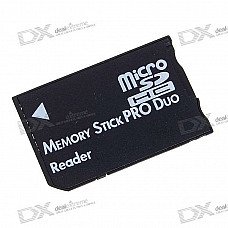 MicroSD/TF to MS Pro Duo Adapter - Black (16GB Max) MicroSD/TF to MS Pro Duo Adapter - Black (16GB Max)