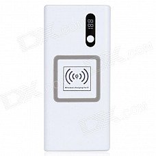 KP120A Multi-Function 12000mAh Emergency Vehicle Power Supply Qi Wireless Charger - White + Silver