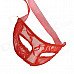 Exquisite Lace Lady Ball Translucent Mask - Red