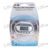 Full Range FM Transmitter with Digital Thermometer and USB Power Port