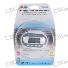 Full Range FM Transmitter with Digital Thermometer and USB Power Port