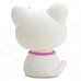 Head Shaking Cute Cat Style Toy for Car Decoration - White
